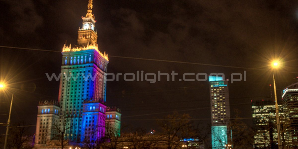 We have Iluminated PKiN in Warsaw! - pkinpanorama4.jpg